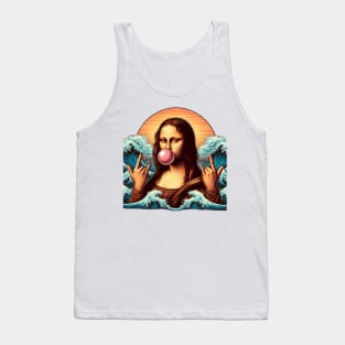 Mona Lisa Water Wave Retro Tank Top